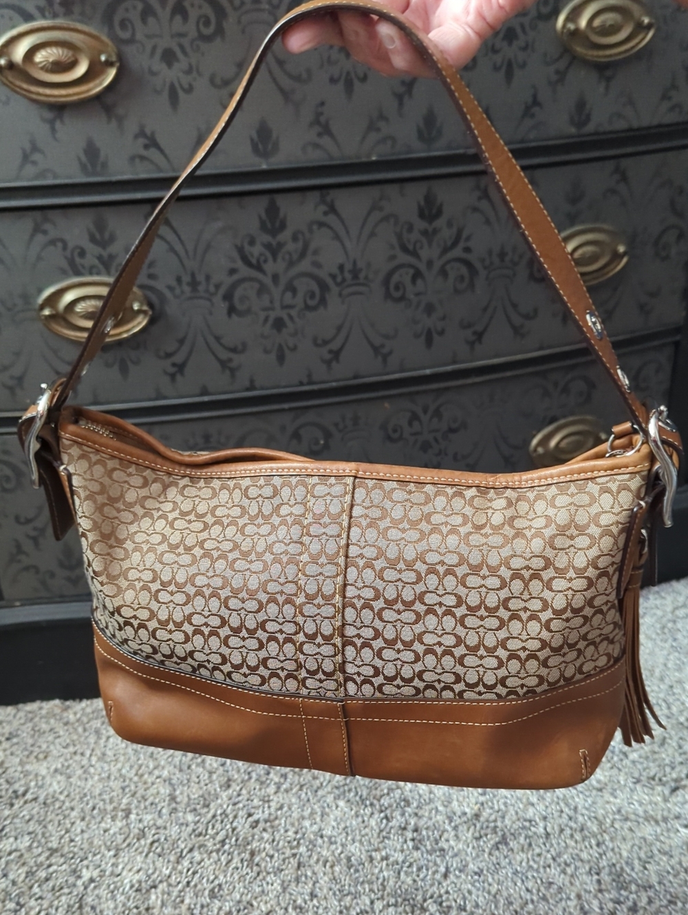 Coach Vintage Signature Sufflette Small Hobo / Shoulder Bag (2006)